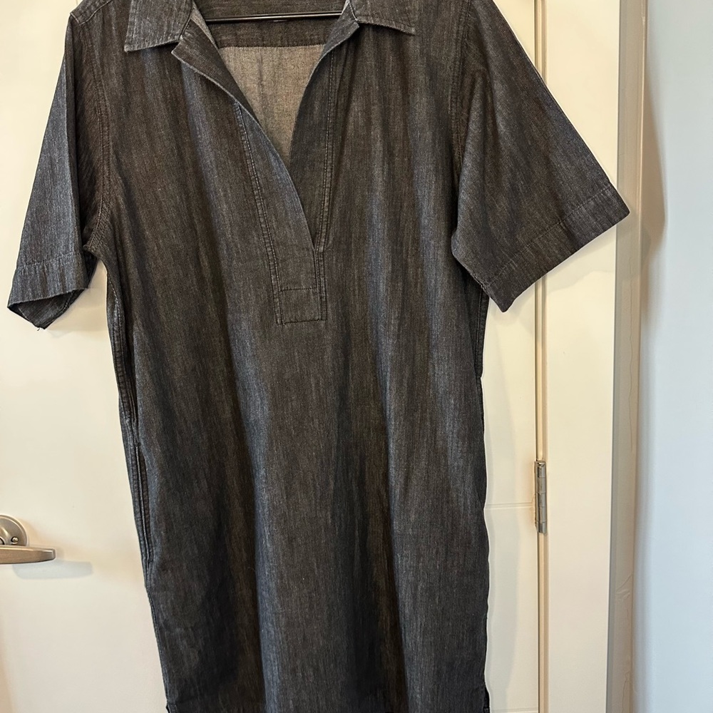 Ralph Lauren Denim Cotton Shift Dress, color Nightfall Wash XL